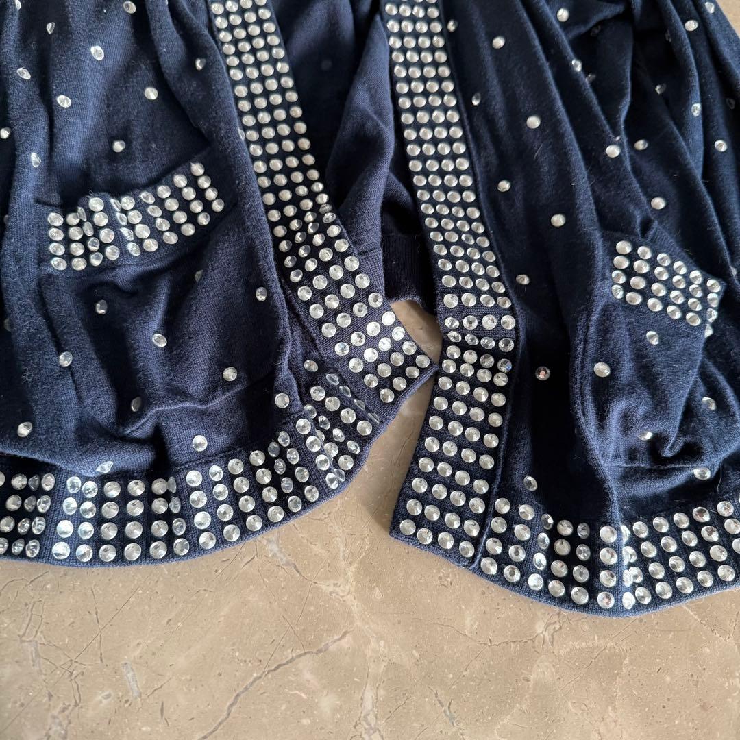 美品★定価17万円★Zhor&nema★美しいクリスタルイージーカーディガンM