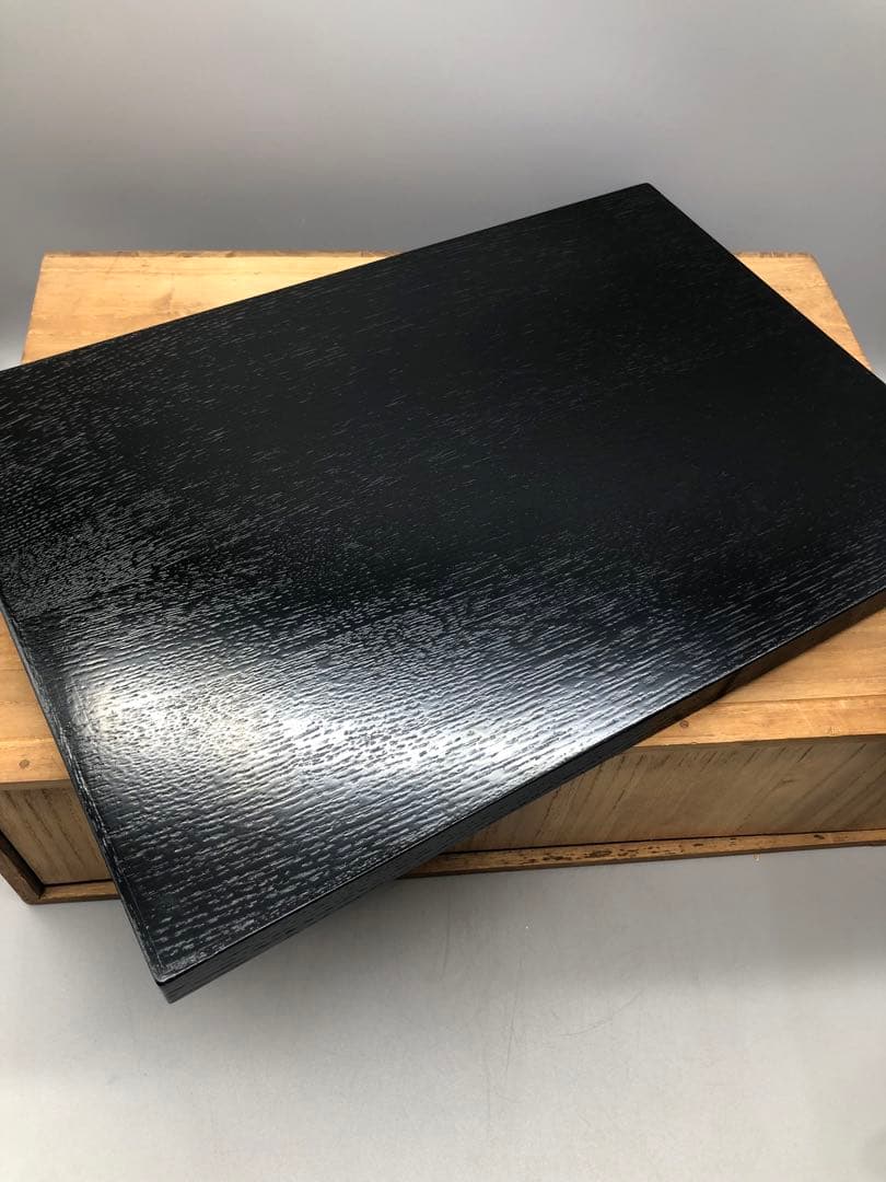 新品未使用木箱入り山田平安堂漆器膳絵違い5種セット宮内庁御用達伝統工芸品