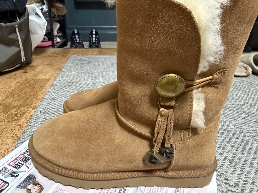 UGG ムートンブーツ　ウール　ロングブーツ