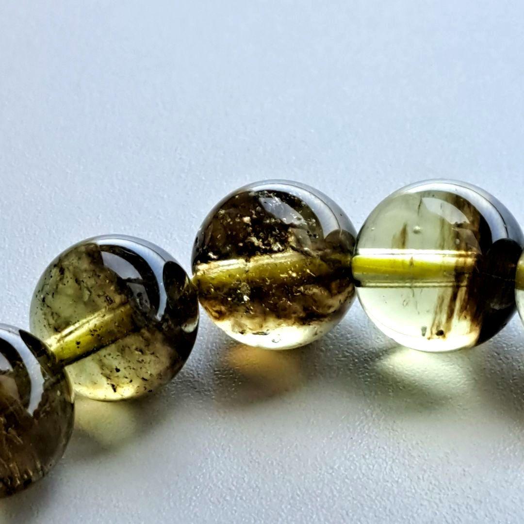 高品質 ブラックラダー リビアングラス 11.8 ブレスレット 箱入