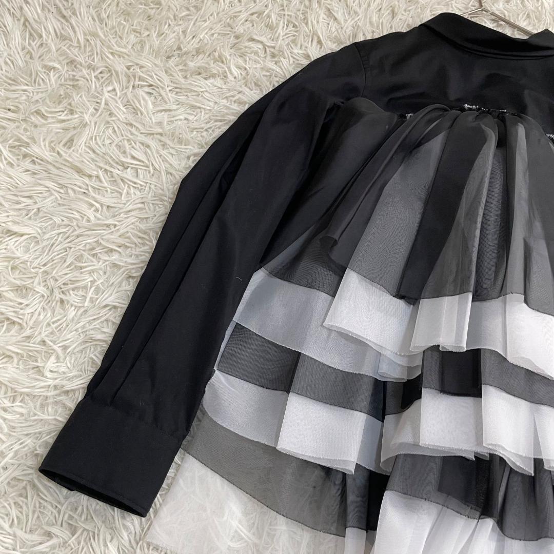 16413✨コムデギャルソン AD2022 バックフリル ドッキング ブラウス