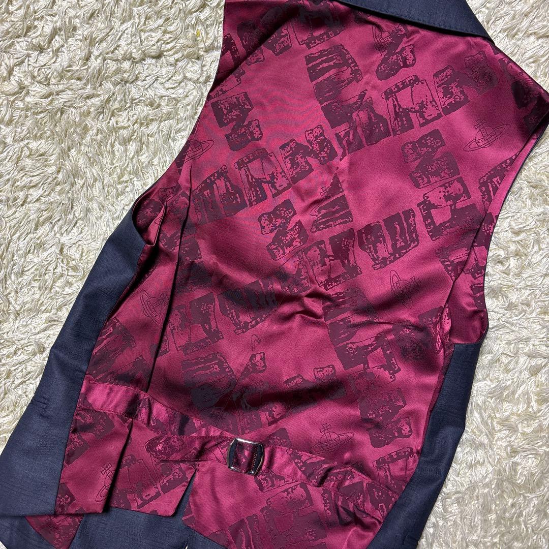 Vivienne Westwood MAN ベスト ジレ オーブ 結婚式 裏地柄
