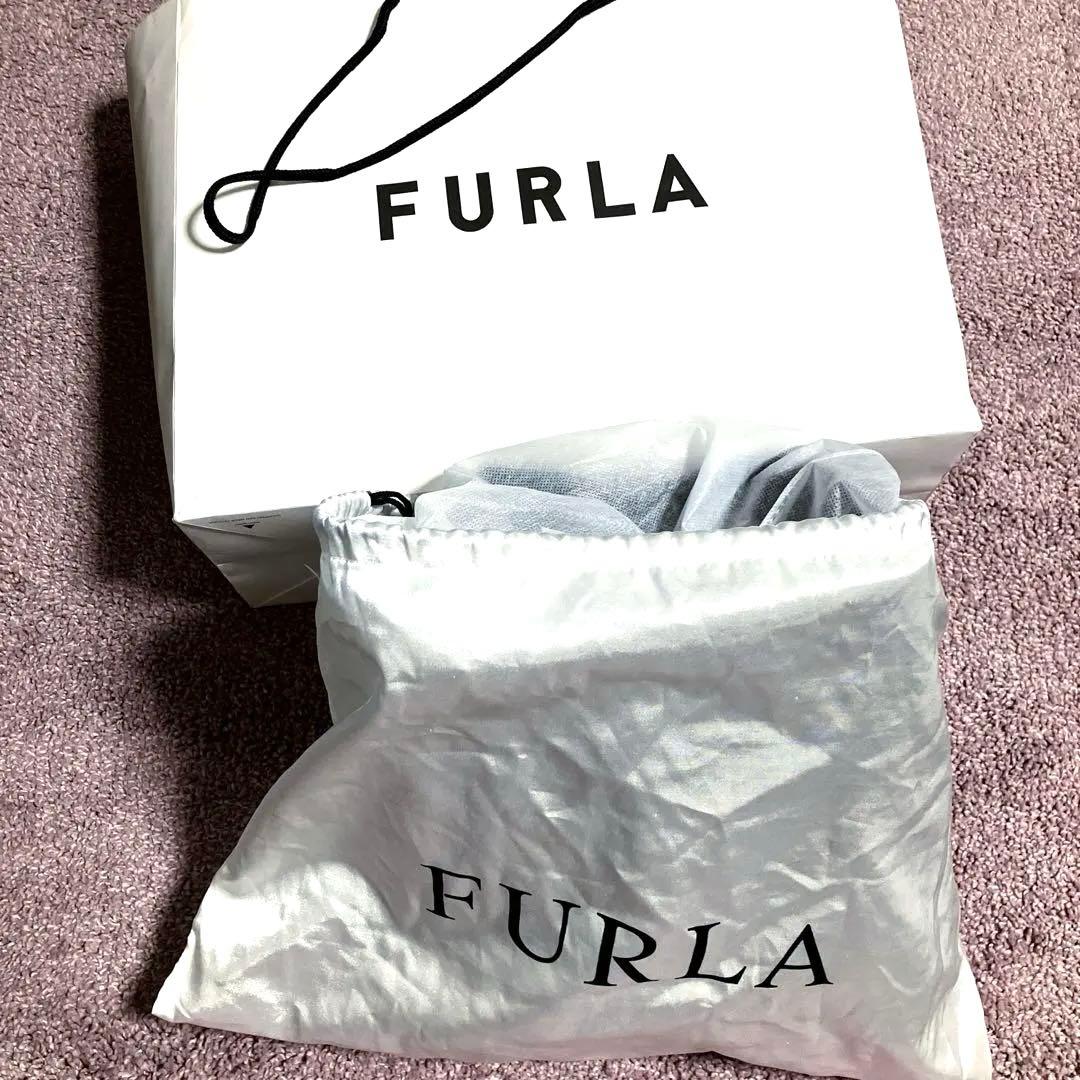 FURLAフルラ　コスタンザ　2way巾着バッグ/ショルダーバッグ　黒ブラック