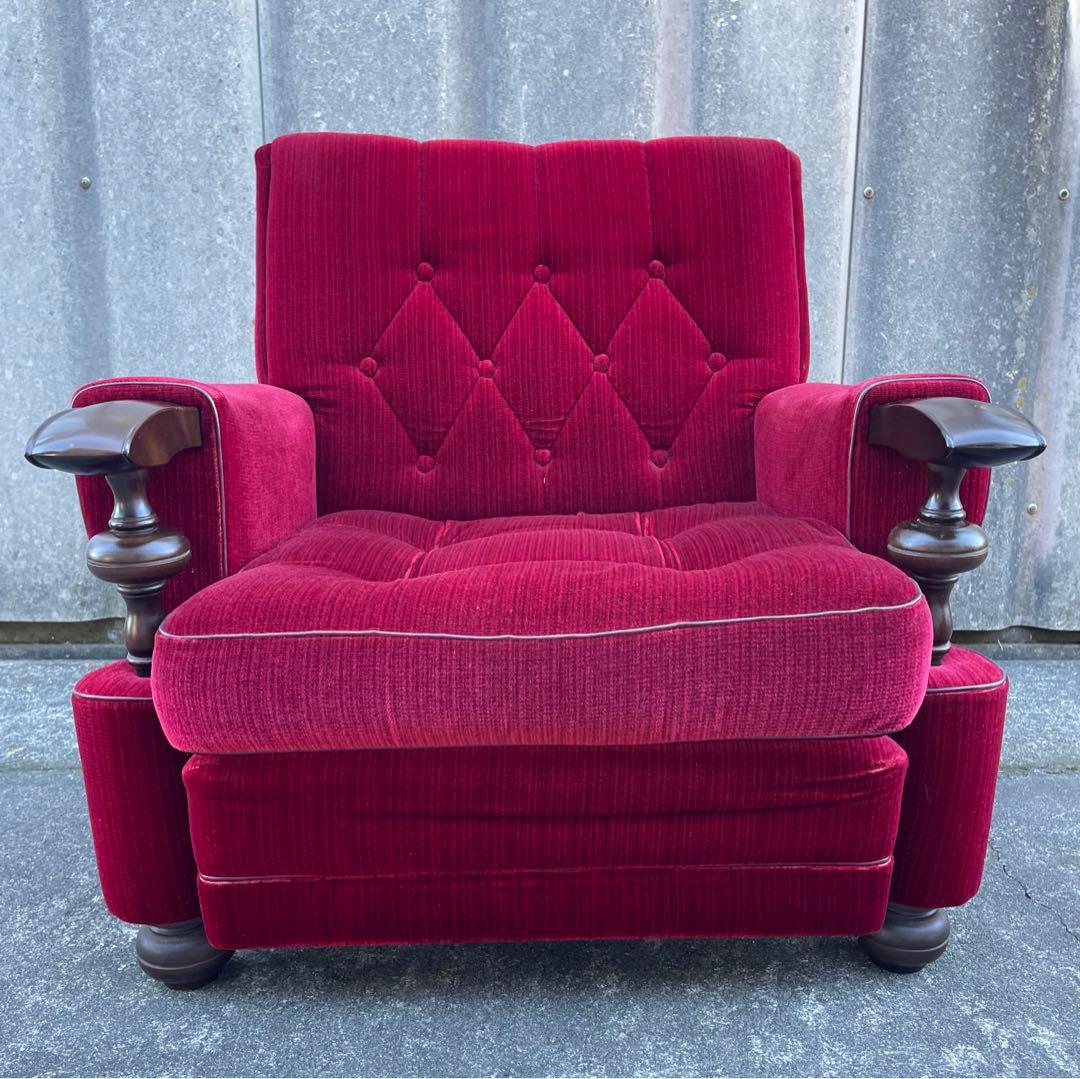 モリシゲ家具/MORISHIGE/オリーブ印/高級/1Pソファ/アームソファ/①