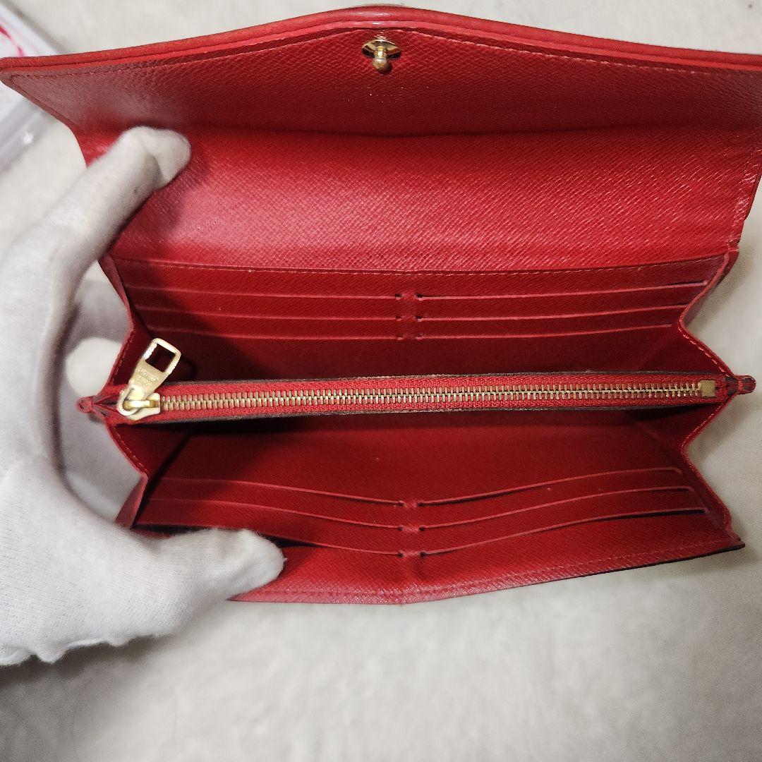ルイヴィトン ポルトフォイユ サラ モノグラム レティーロ 赤 長財布