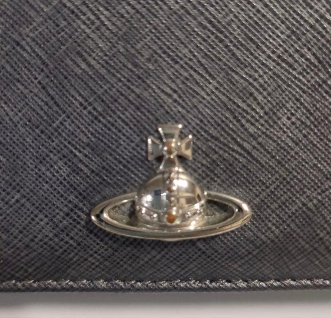 長財布 ヴィヴィアンウエストウッド シルバー ブラック