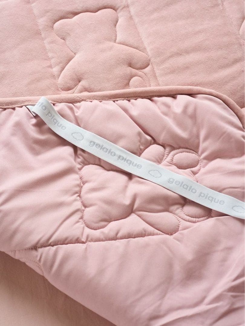 【新品未開封】ジェラートピケ スリープ ベアキルト 敷きパッド シングル ピンク