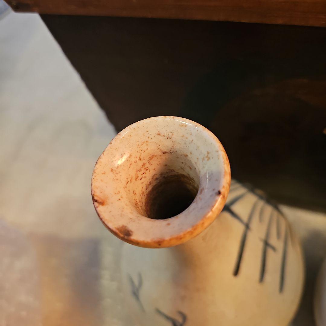 江戸初期から中期 古伊万里徳利(通称パイナップル絵柄)一対