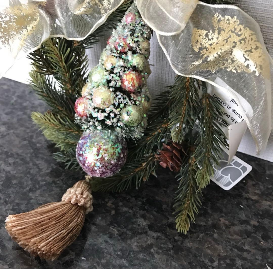 造花 フラワーアレンジメント クリスマスリース 新品