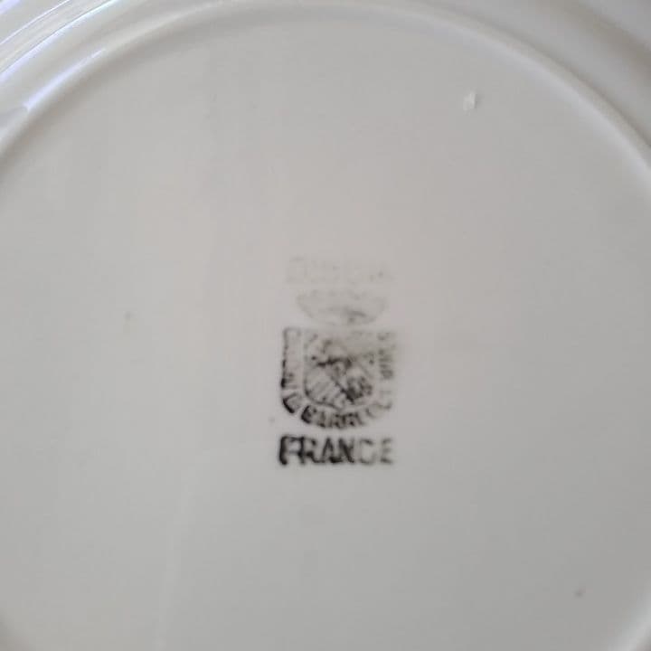 【専用】フランスアンティーク　サルグミンヌグリザイユ　デザート皿