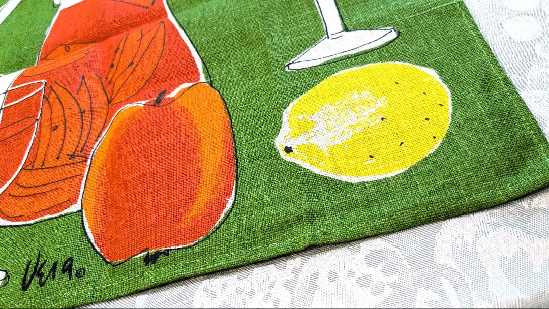 Vera Neumann　ヴェラニューマン　テーブルセンター　フルーツカクテル