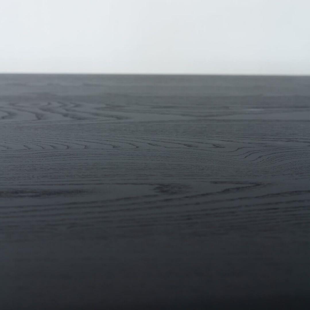 ELEGANCE ダイニングテーブル160 ホワイトアッシュ材無垢 Black