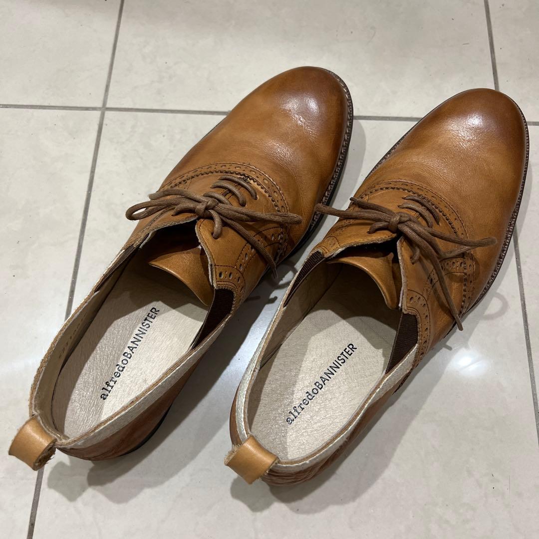 alfredoBANNISTERブラウン レザー シューズ 日本製 サイズ41
