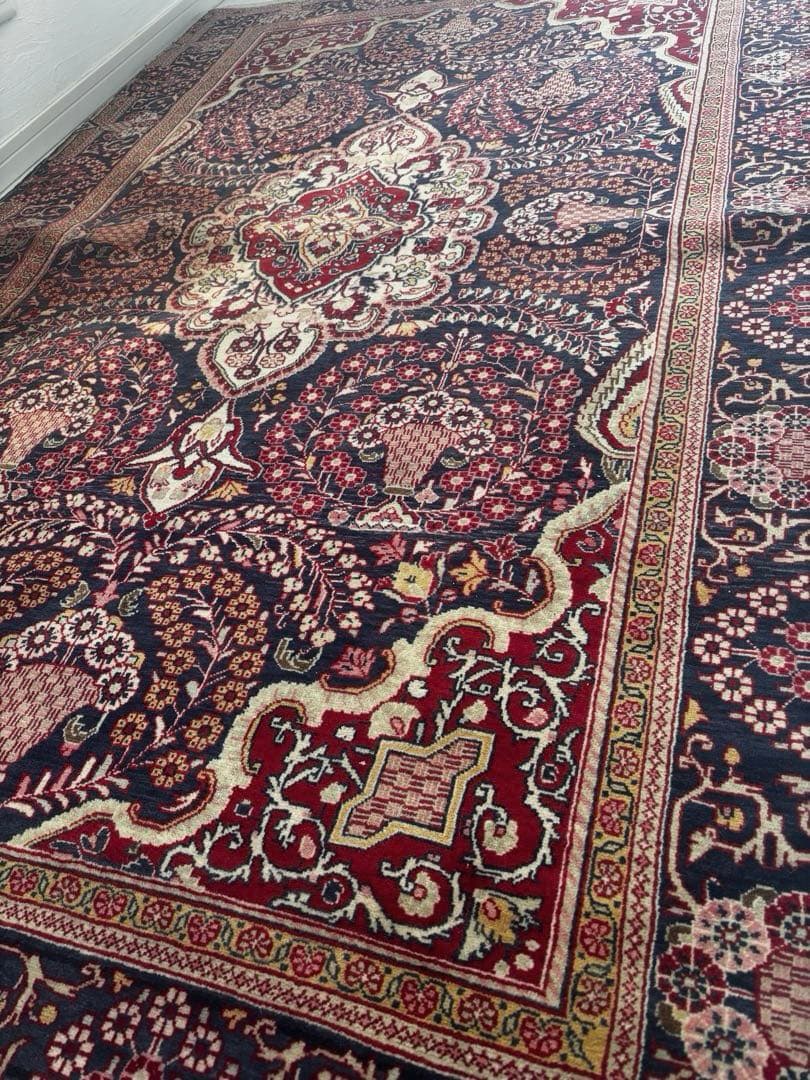 【ダメージ有り・早い者勝ち】ペルシャ絨毯　ウール　手織り　パキスタン　トルクメン