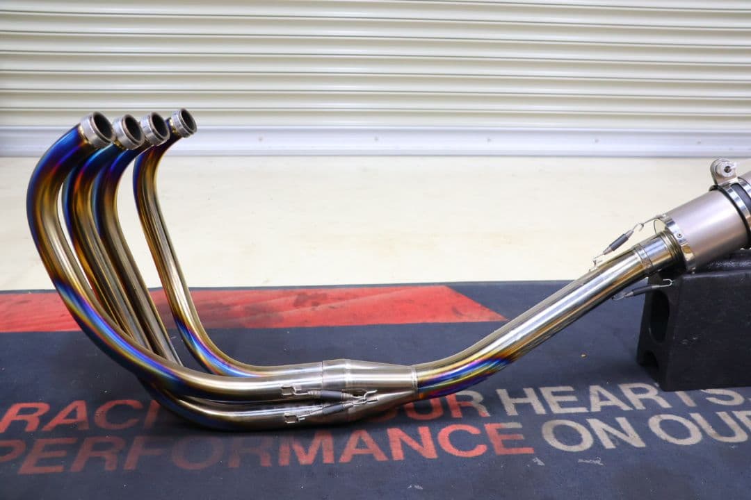 ZRX400 ZRX2 ストライカー　フルチタン手曲げマフラー