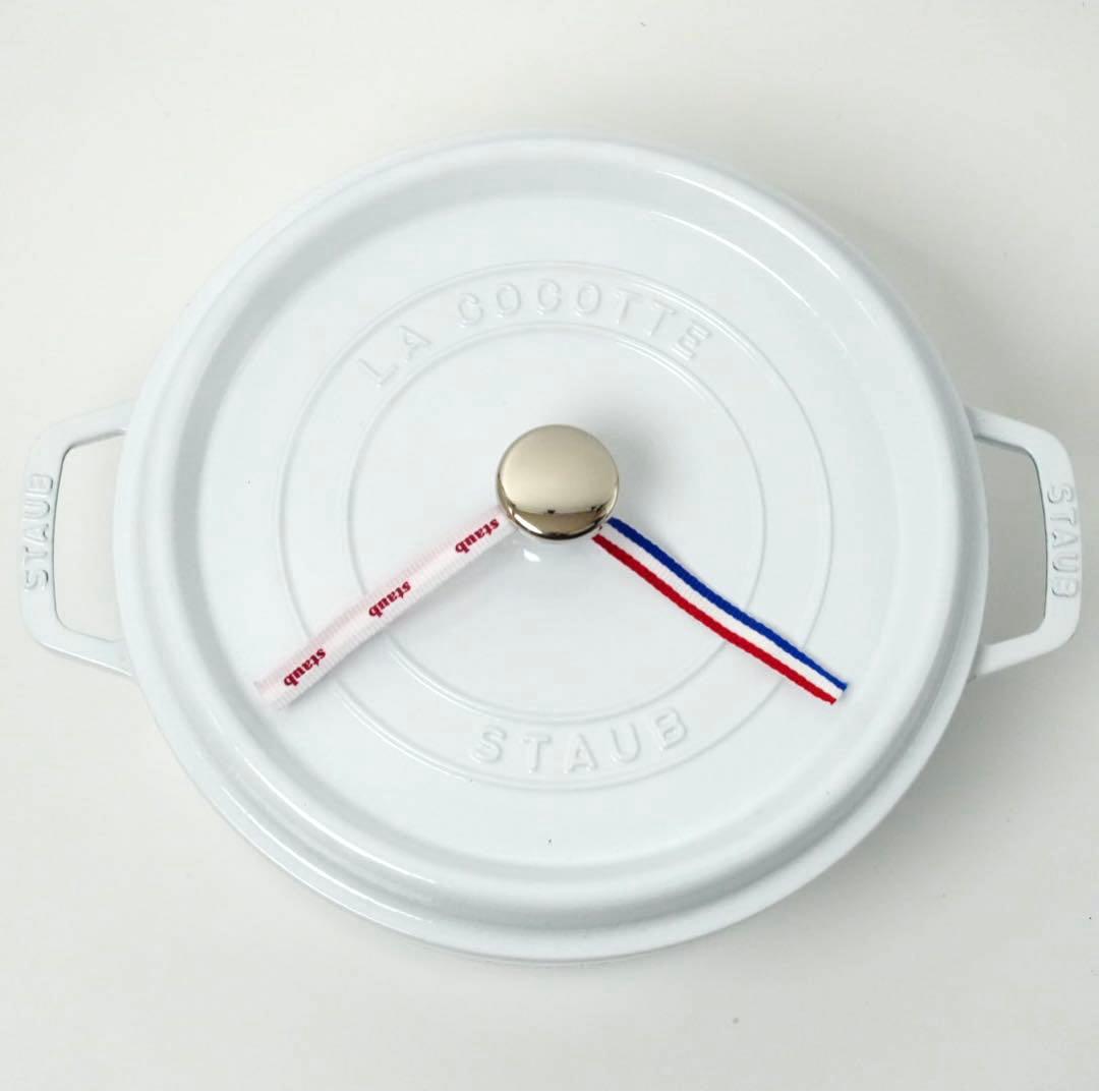 ストウブ staub ピコココット ラウンド シャロー　26cm ホワイト