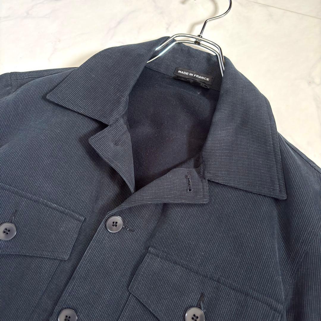 アニエスベーオム カバーオール 90s フランス製 コットン ネイビー 46