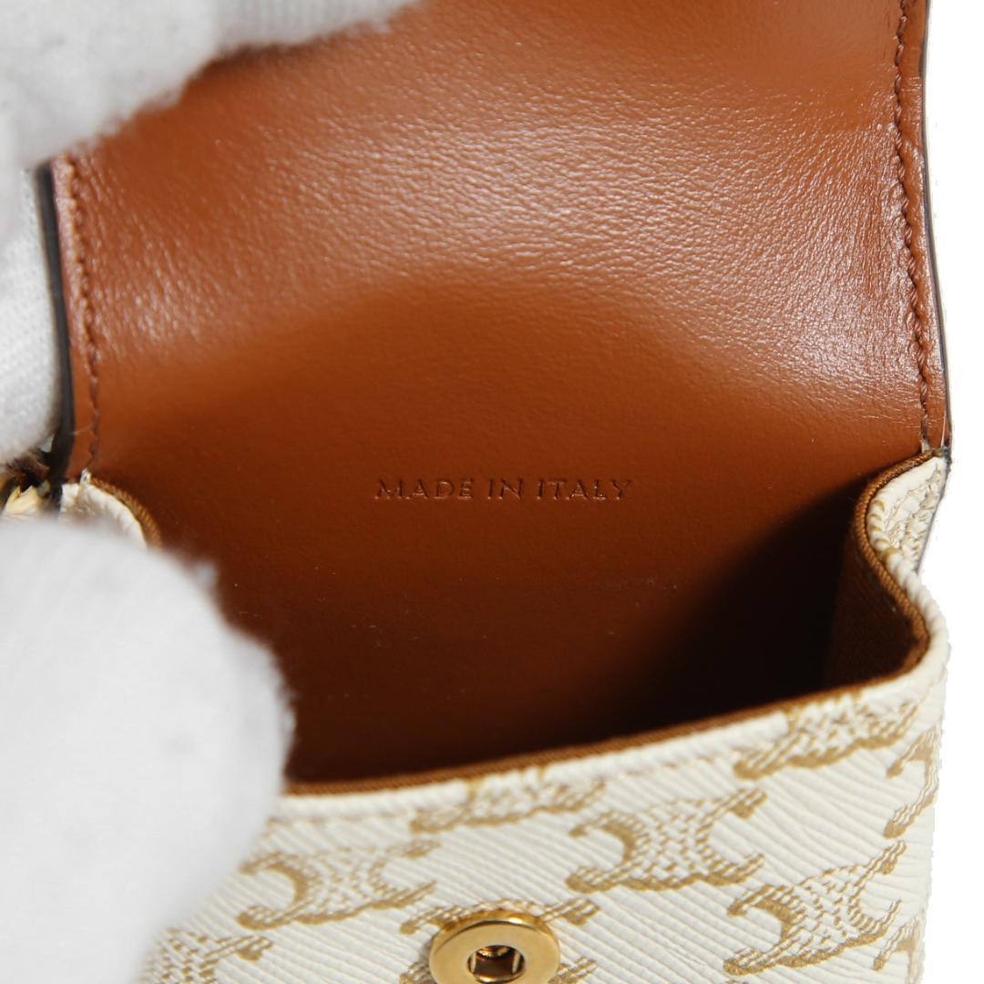 CELINE ミニ バーティカル カバ トリオンフ キャンバス エアポッズケース