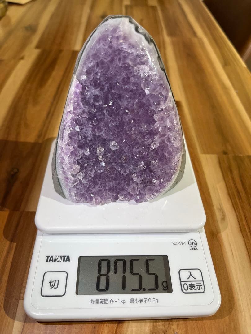 【目標達成】アメジストドーム 縦長型 875.5g
