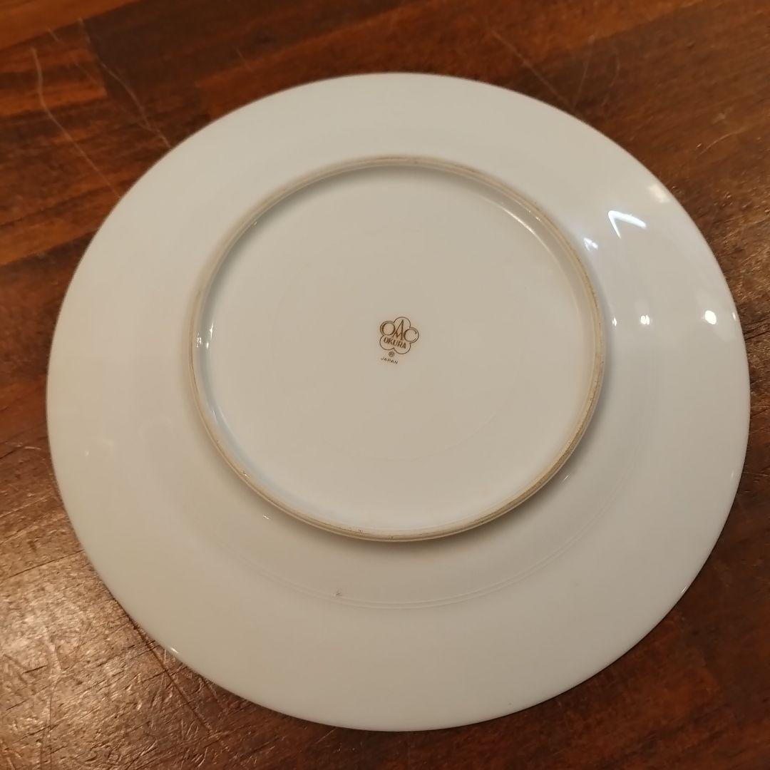 大倉陶園　瑠璃　エンボス 皿　プレート　約20cm 6枚