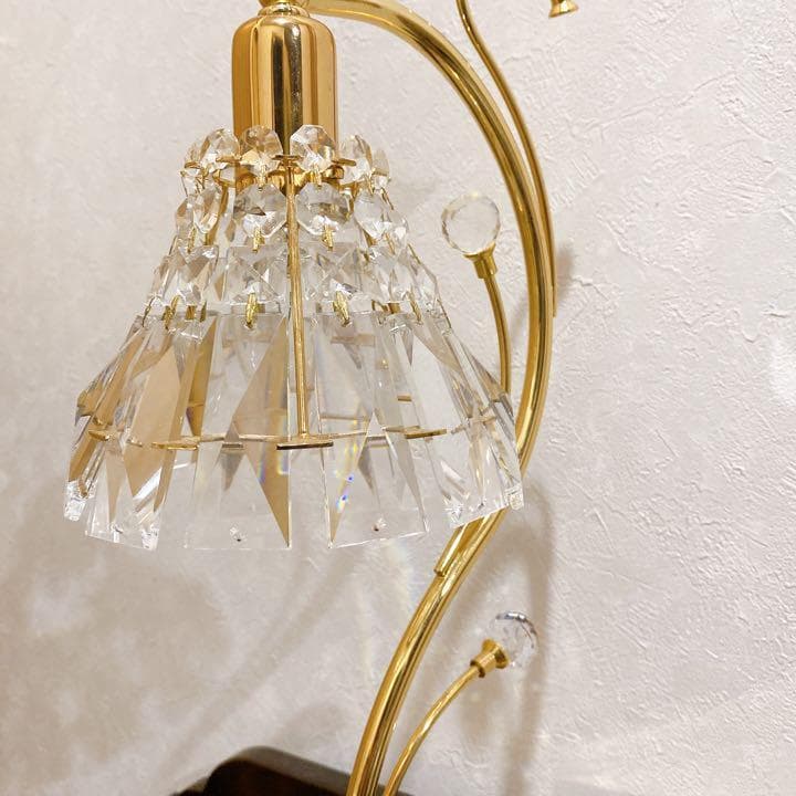 テーブルランプ　エジプト本クリスタル仕様　卓上ランプ　エレガント　お姫様