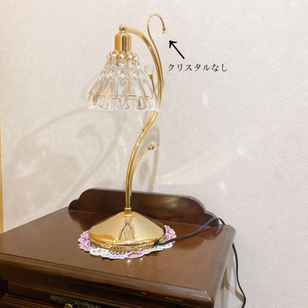 テーブルランプ　エジプト本クリスタル仕様　卓上ランプ　エレガント　お姫様