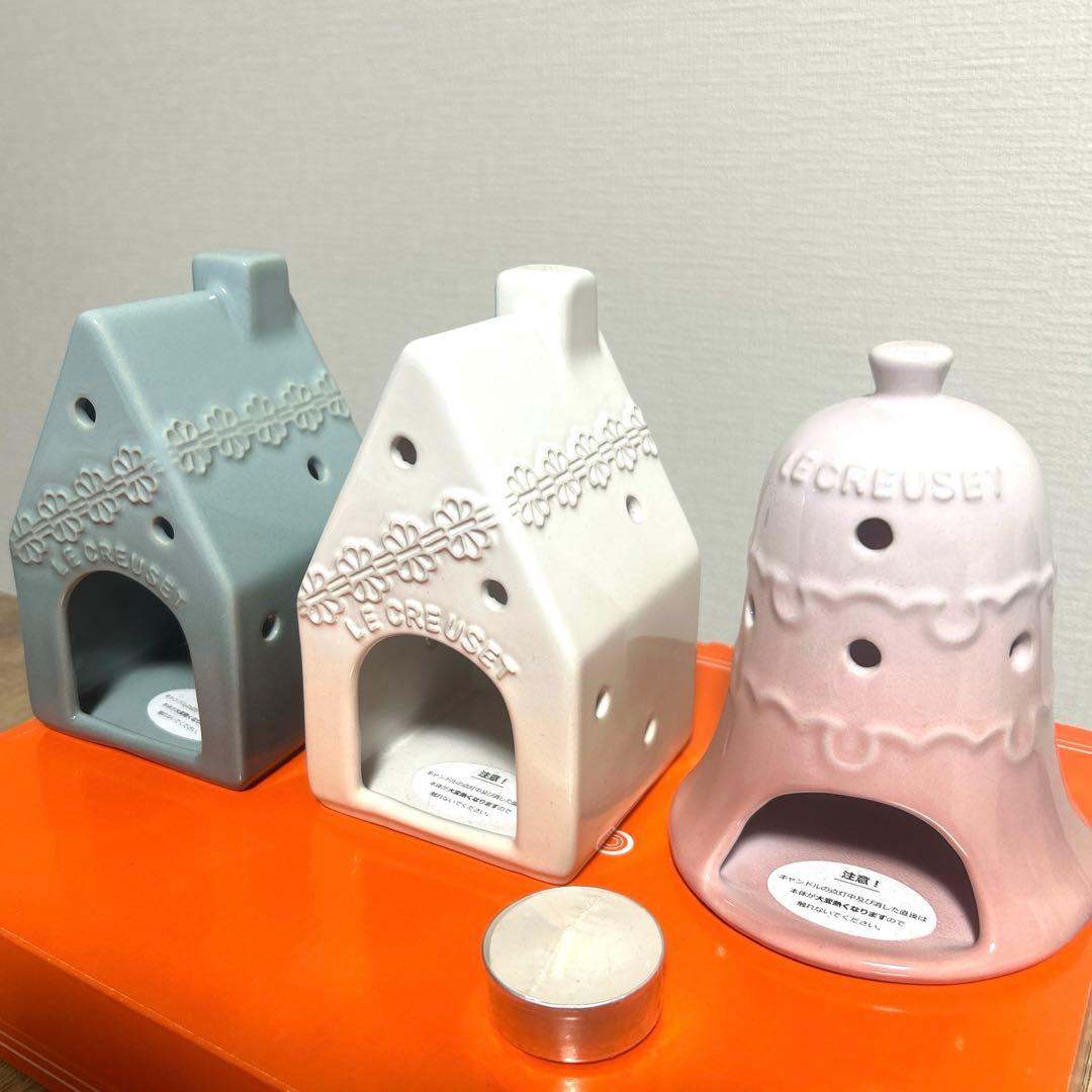 【未使用品】ルクルーゼ　キャンドルホルダーセット