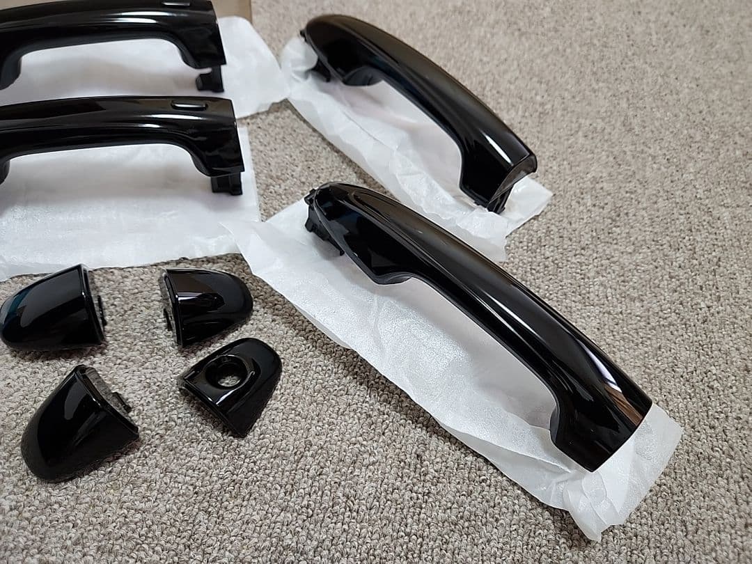 GUN125 ハイラックス アウター ドアハンドル ピアノブラック 純正交換 1