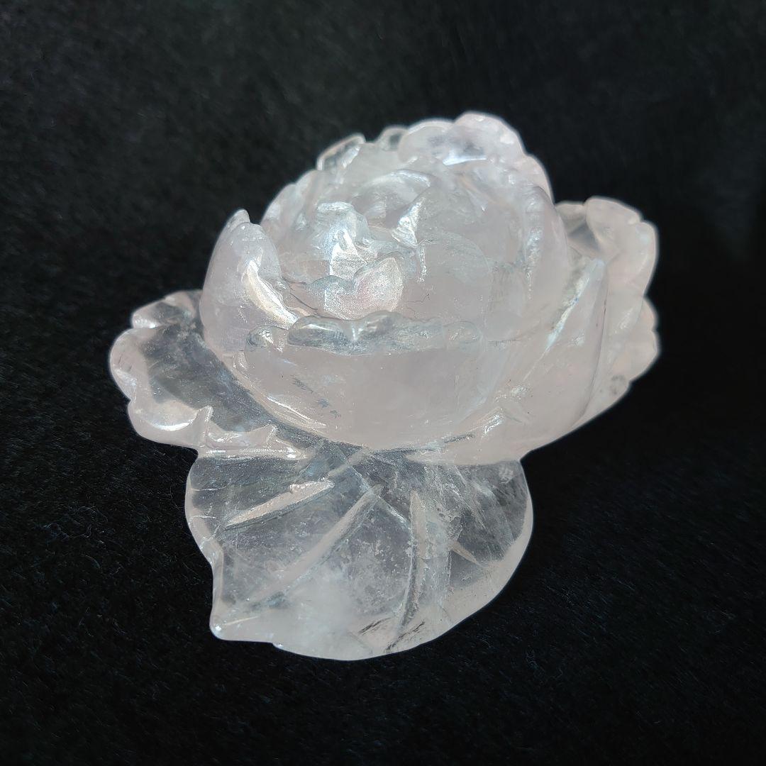 ローズクォーツ薔薇　玄関　リビング　寝室に　素敵な逸品