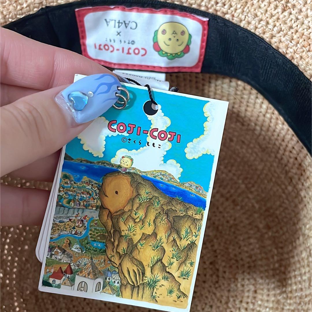 【新品未使用タグ付き】CA4LA×コジコジ コラボ ラフィアハット