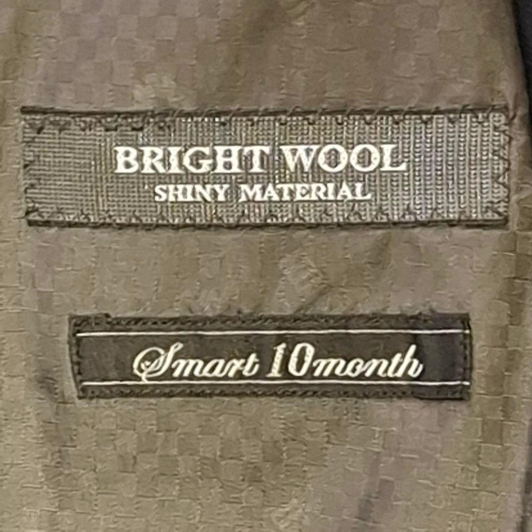 オリヒカ　３ピース　スーツ　ストライプ　紺色　S　毛混　ベストリバーシブル