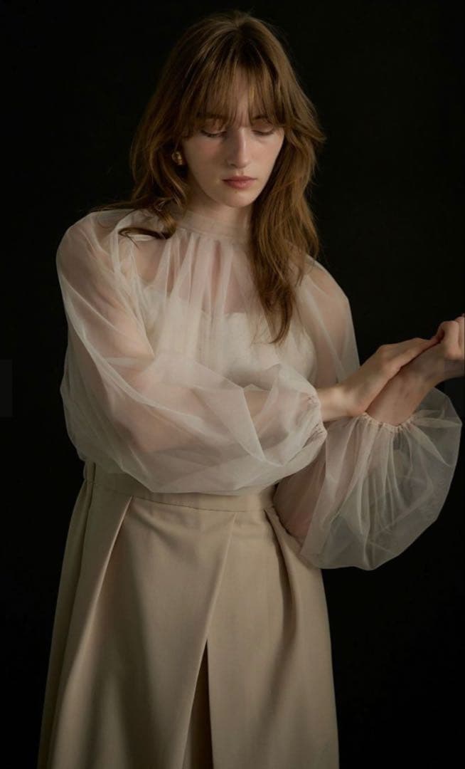 ★新品★リルアー　Lace layered rap pants dress