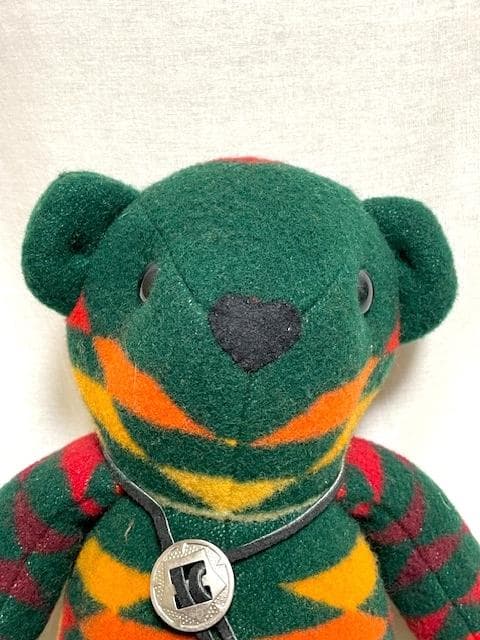 希少ビンテージ　ペンドルトン コンチョ付きインディアン柄ラグベア