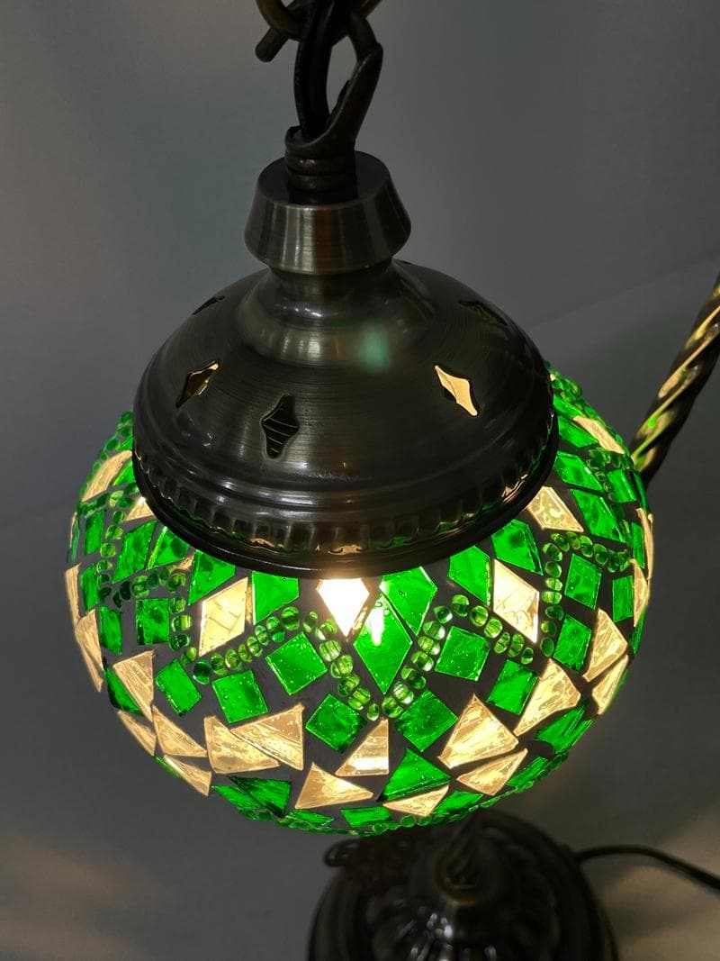 モザイクガラス テーブル ランプ 吊り下げ型 LEDライト 照明器具 インテリア