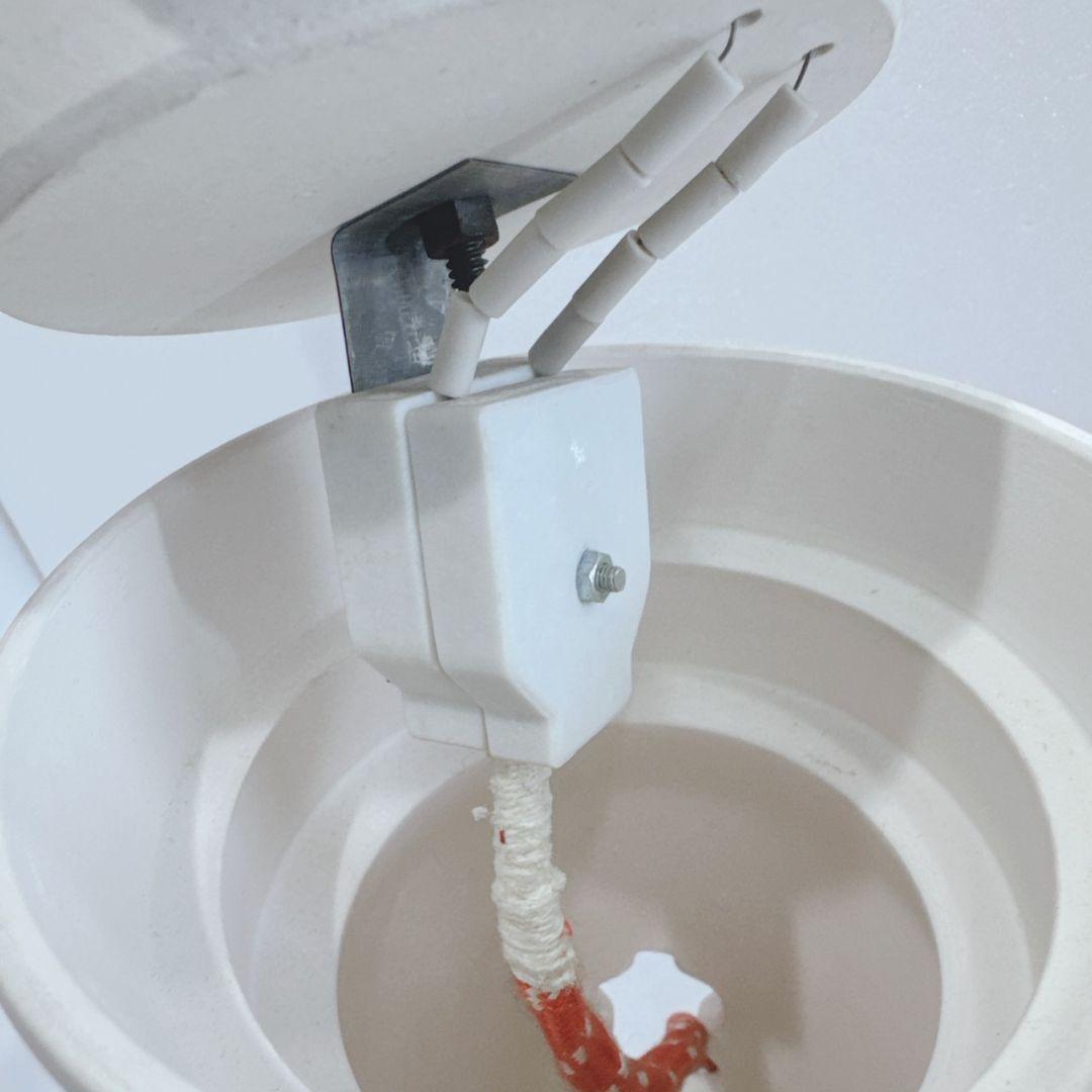 未使用品 煎茶用電茶器 涼炉 白泥 電熱式 通電確認済 素焼