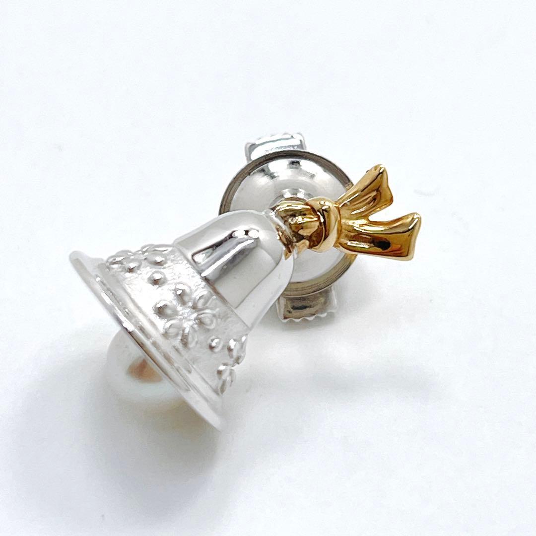極美品✨田崎真珠　タサキ パール　K18 タイピン　ピンブローチ ベル