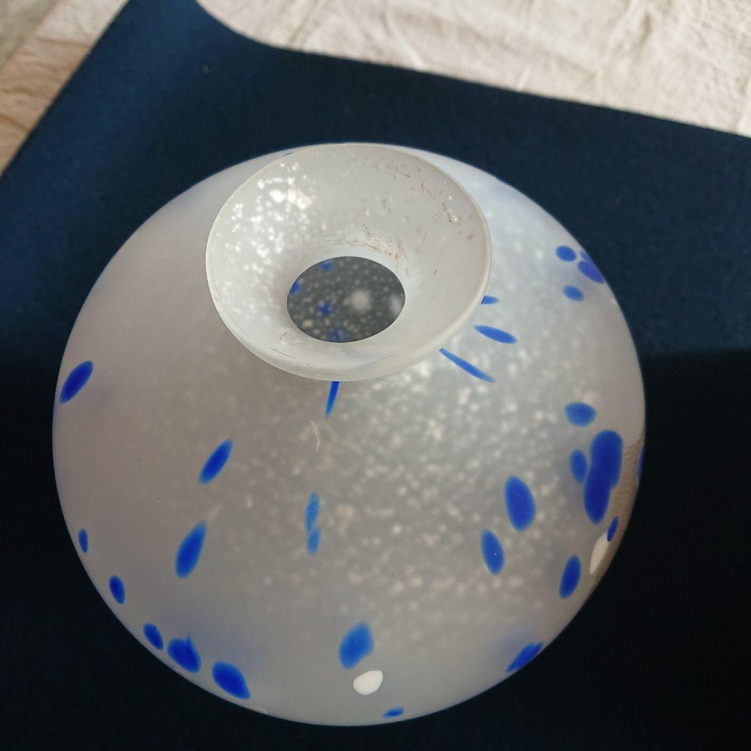 無形文化財　人間国宝　藤田喬平作　題名[氷海]ガラス花瓶