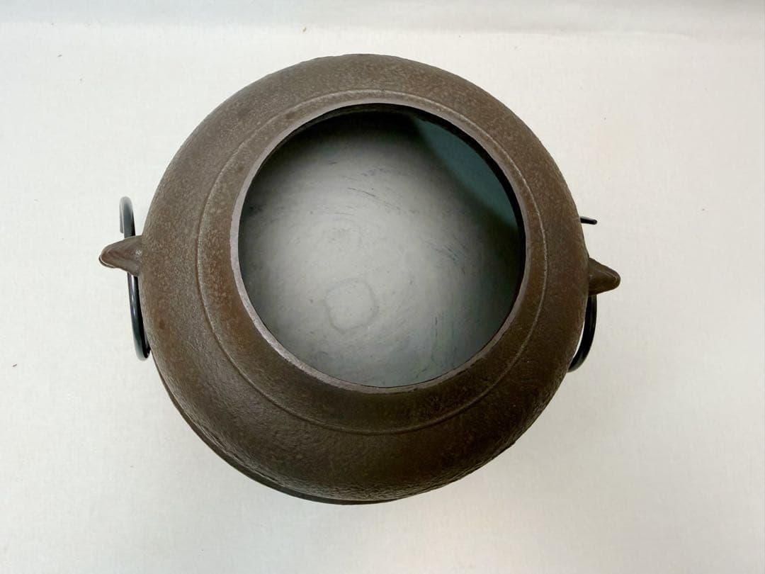 未使用 茶道具 佐藤清光造 松地紋 真形釜 釜印 共箱