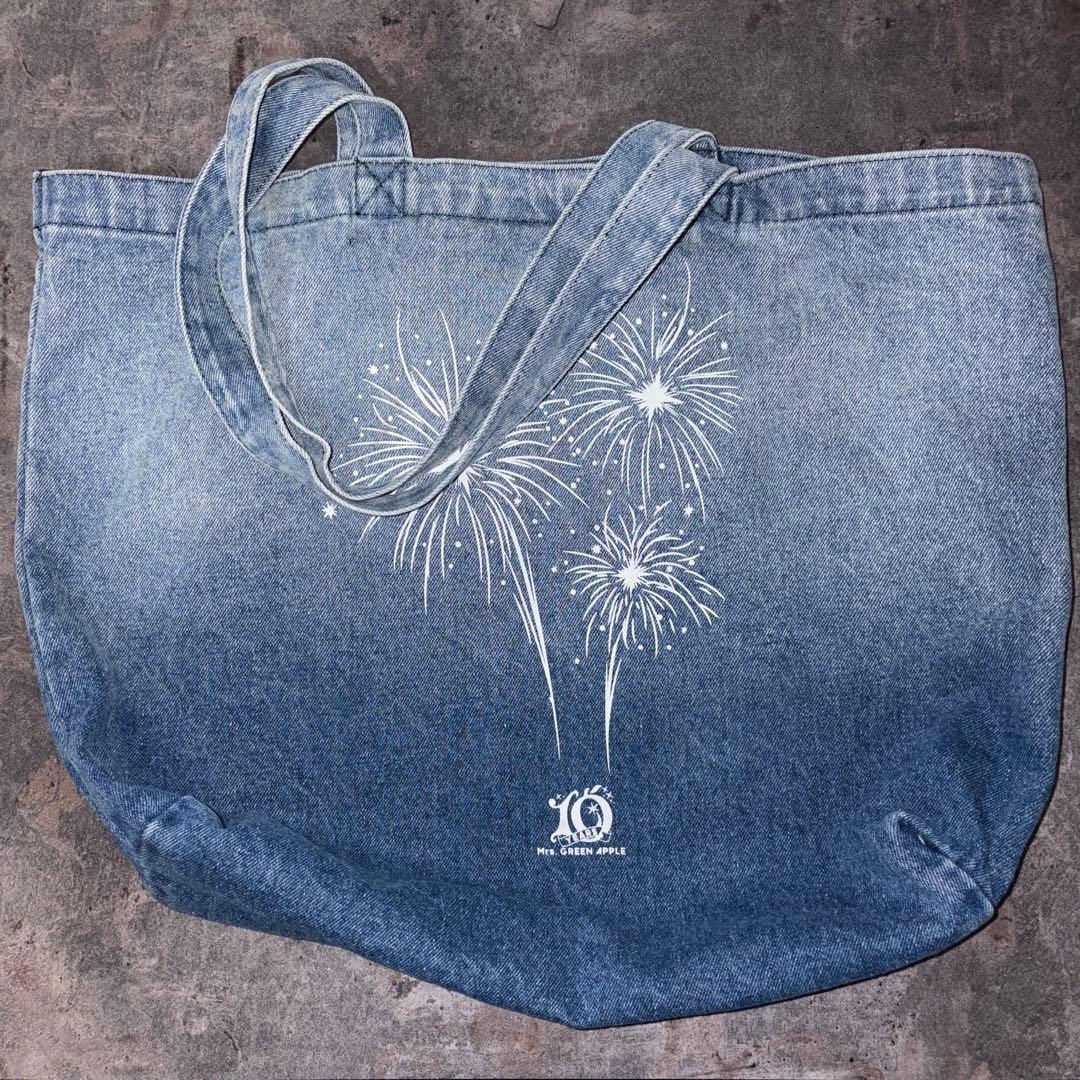 Mrs. GREEN APPLE ミセス フィヨルド デニム トートバッグ