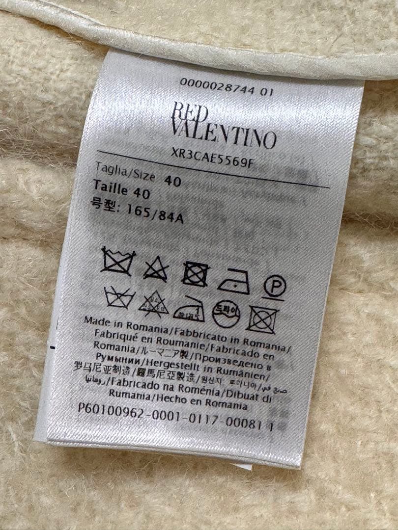 RED VALENTINO 極美品　ホワイト　ブークレコート