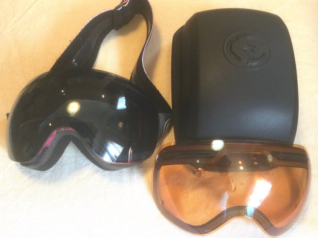 DRAGON ドラゴン ゴーグル(ブラック、オレンジレンズ)美品