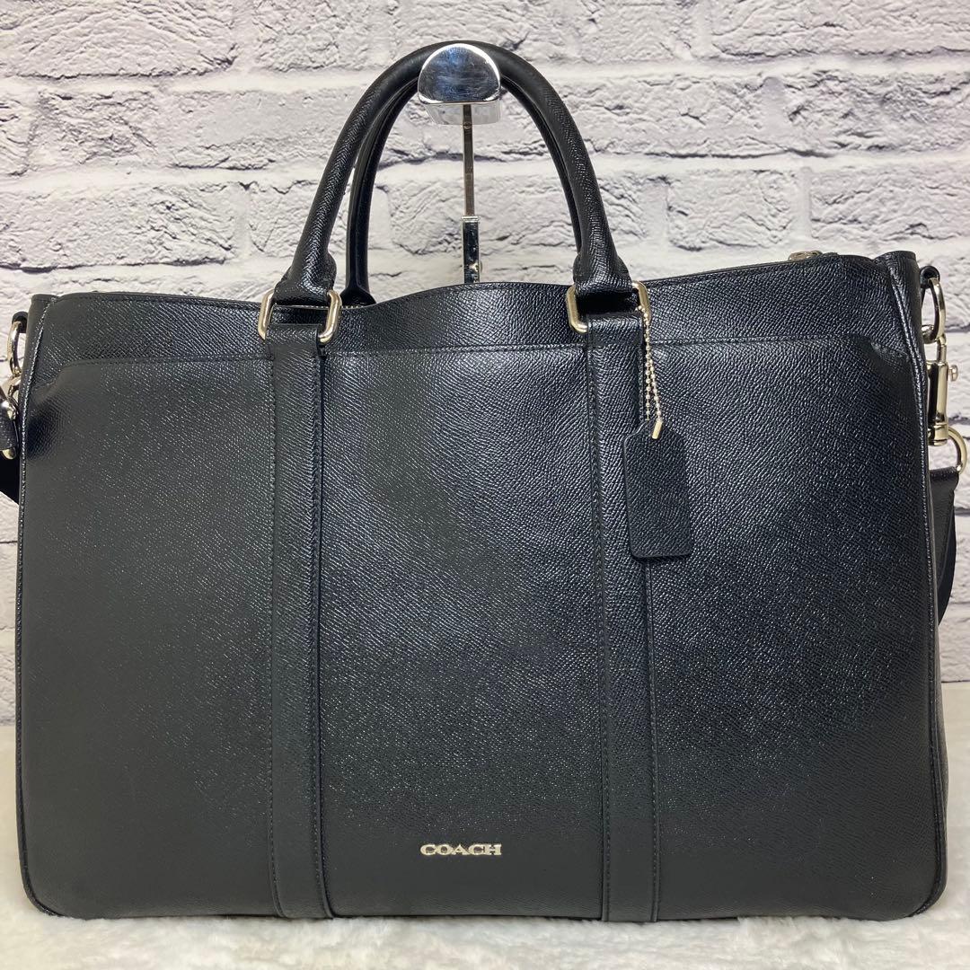 コーチ✨メトロポリタン サフィアーノレザー A4 2way ビジネスバッグ 黒