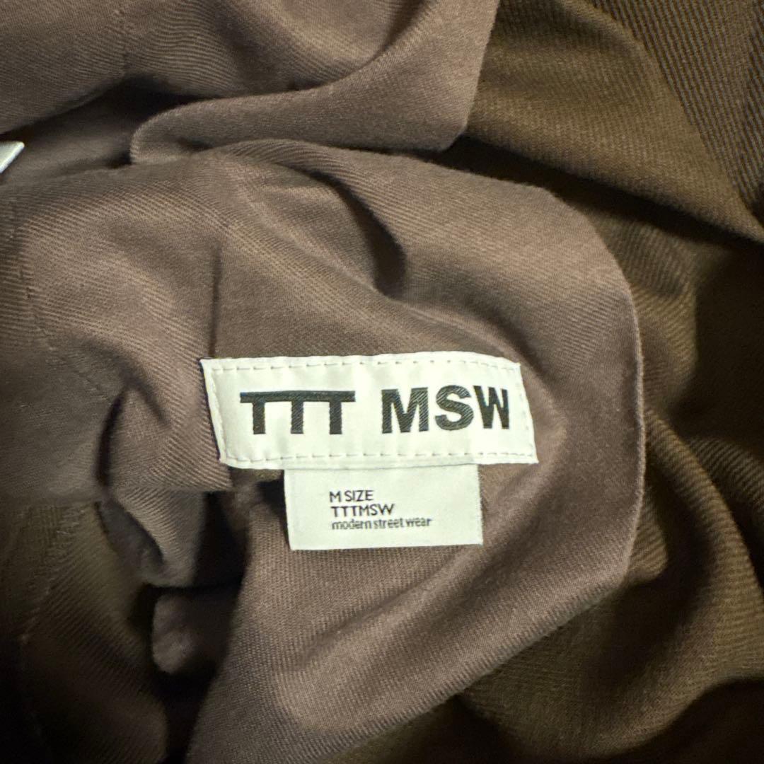 TTT MSW 2tuck chino pants (brown) Mサイズ