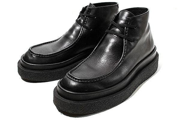 ジルサンダー LOW BOOT セミシャイニー カーフレザー ブーツ 41