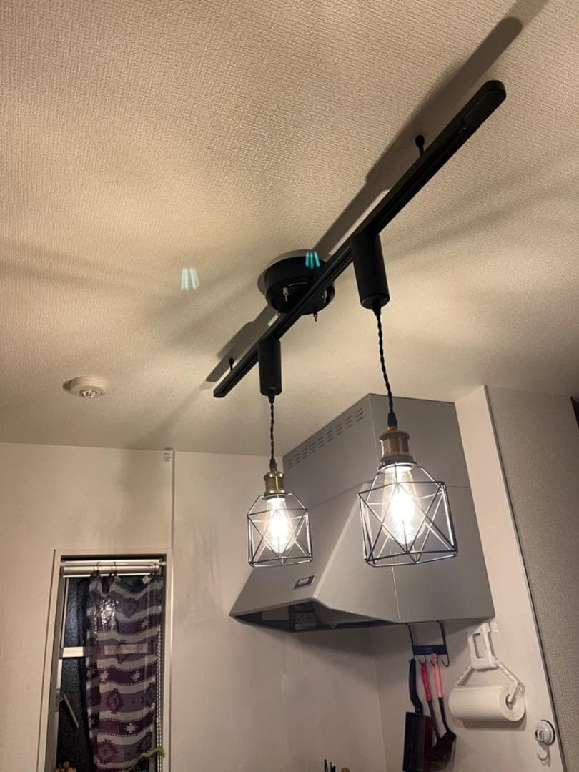 ブラック 3個パック 北欧 長さ調節可 レトロペンダントライト