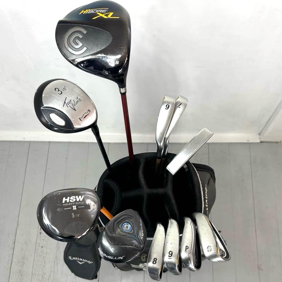 本格派 メンズゴルフクラブ 11本 フルセット ゴルフセット 豪華 お試しセット