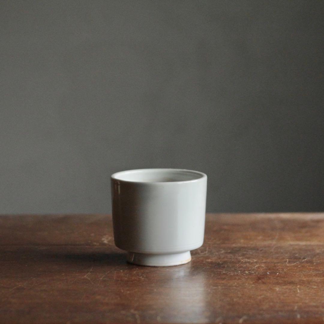 波佐見 白磁 筒茶碗 火入れ 古美術 古道具 アンティーク