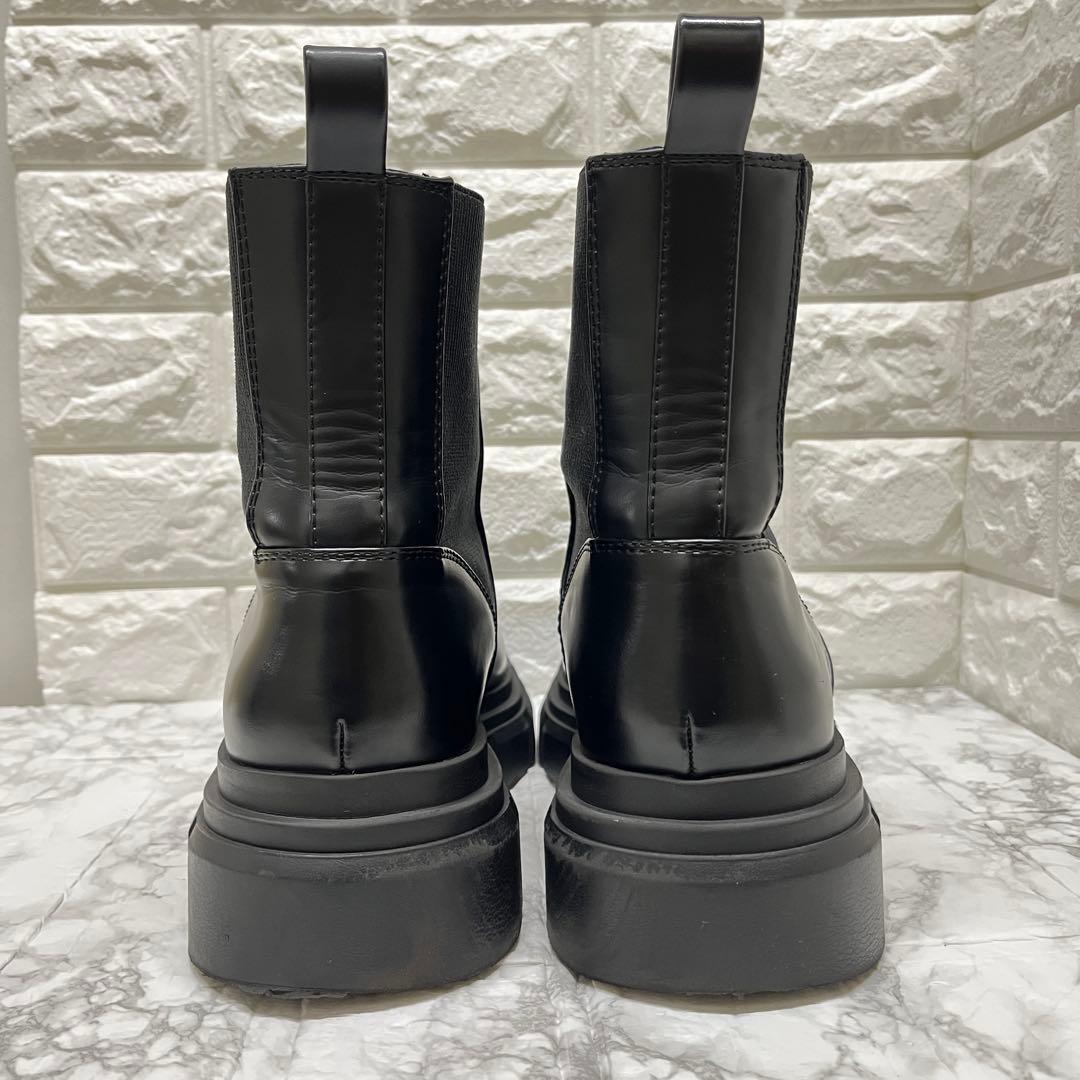 良品✨早い者勝ち✨ZARA❣️チェルシーブーツ 42 黒 厚底 サイドゴア
