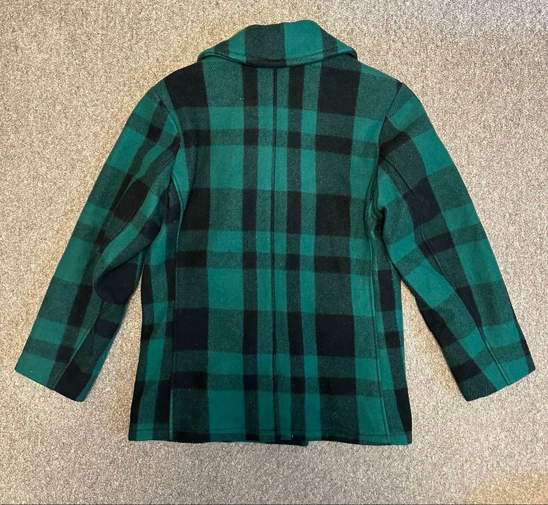 k*n様 schott 740N Pコート 緑黒チェック40 USA製