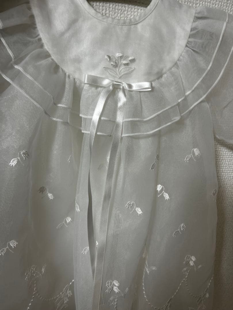 ファミリア　ベビードレス　帽子付き